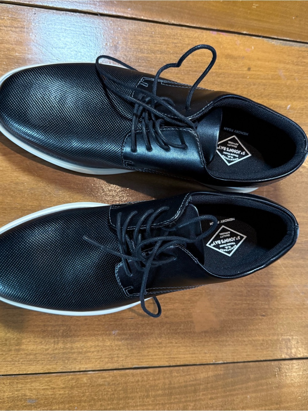 St. John’s Bay Canton Men’s Black Dress Casual Shoes Size 7 – New in Box